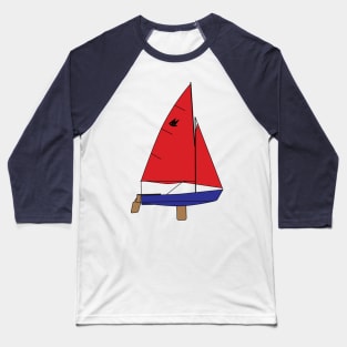 Mirror Dinghy Sailboat Baseball T-Shirt